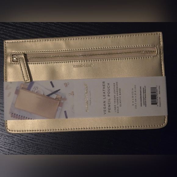 Russell+Hazel Vegan Leather Pencil Pouch/Bag with Elastic Band for Journal - Picture 4 of 4